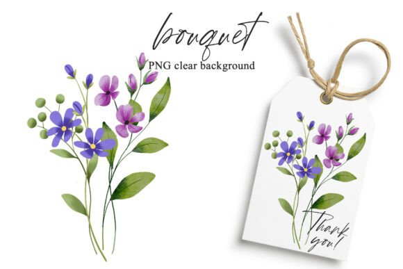 Download Watercolor Flowers Clipart Bouquet, PNG. - Premium Resources